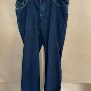 Chico’s jeans. Size 3 short. Dark blue.